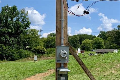 electric code height for rv pole box|power pole for rv with meter.